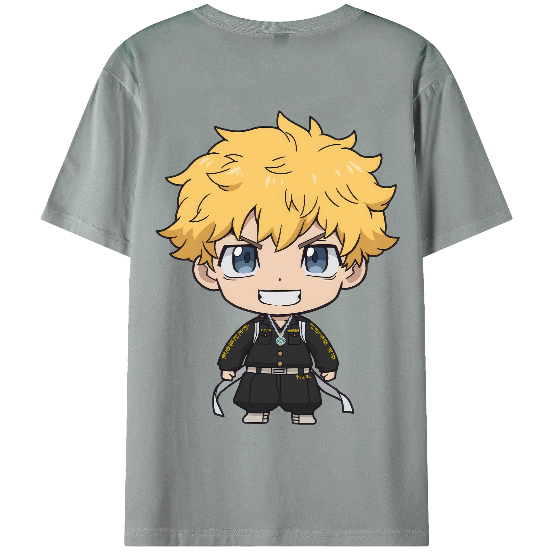 （画像用） 東京リベンジャーズ Tokyo Revengers 綿100％ メンズ半袖Tシャツ（バックプリント） 通気性